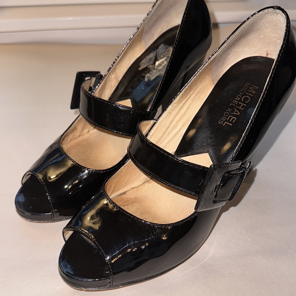Michael Michael Kors Mary Jane Patent Leather Heels